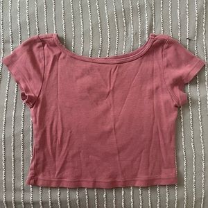 Pink John Galt Brandy Melville Crop Top